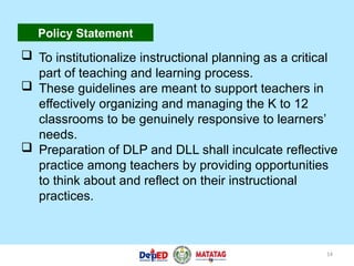 LAC ON PLANNING DEVELOPMENTALLY SEQUENCED | PPTX