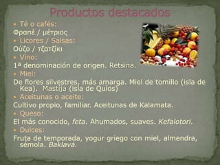 La cocina griega antigua y moderna