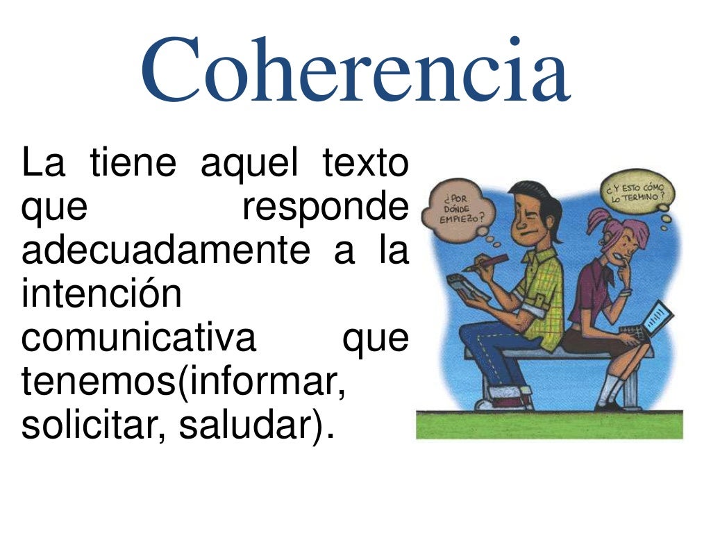 La cohesión La cohesión