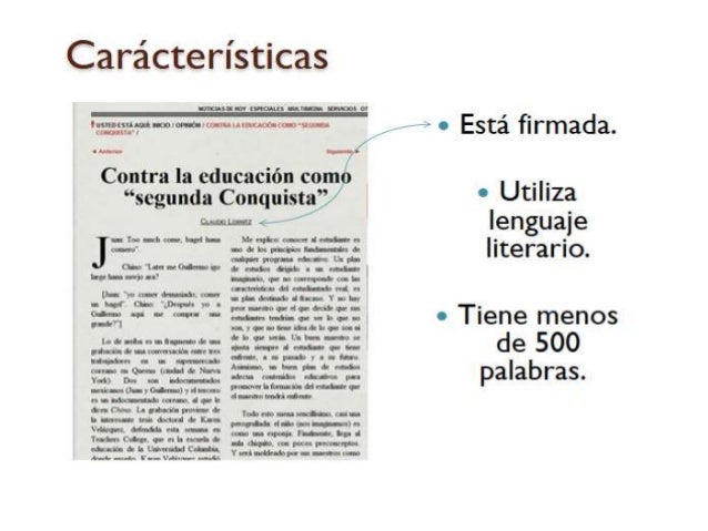 La columna periodística