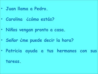 La coma vocativa | PPT