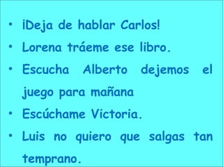 La coma vocativa | PPT