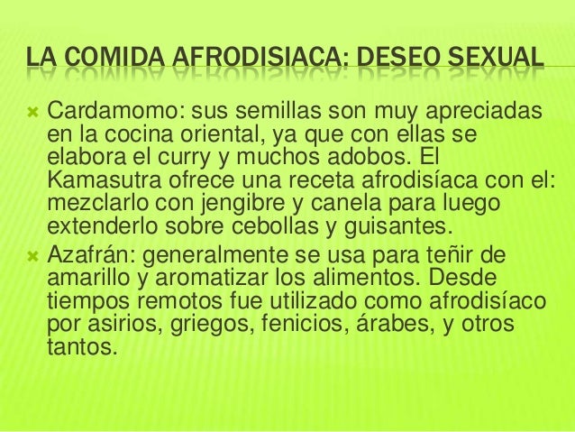 Comida Afrodisiaca Comida Afrodisiaca