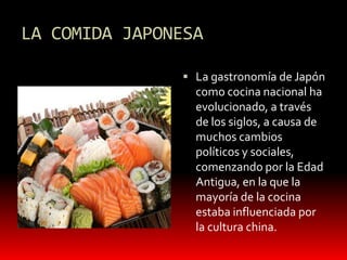La comida japonesa. nora modolo | PPTX
