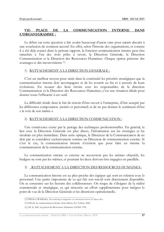 Exemple Projet Personnel Professionnel Ressources Humaines  Le