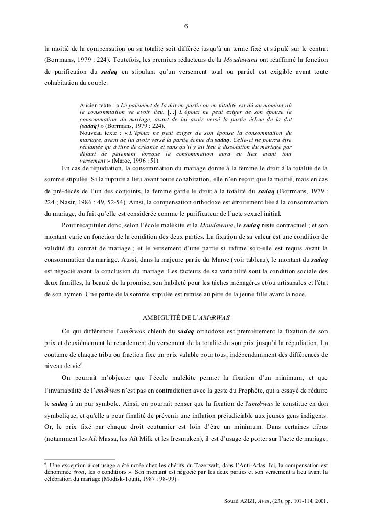 compensé blanche mariage