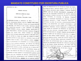 MANDATO CONSTITUIDO POR ESCRITURA PUBLICA
 