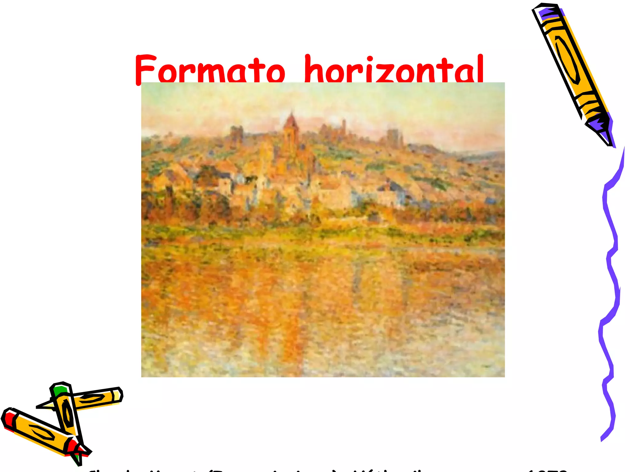 Formato horizontal Claude Monet (Impresionismo), Vétheuil en verano, 1879 