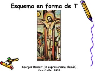 Esquema en forma de T Georges Rouault (El expresionismo alemán), Crucifixión, 1939 