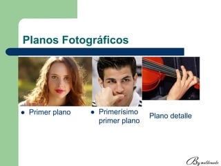 Planos Fotográficos
 Primer plano  Primerísimo
primer plano
Plano detalle
 