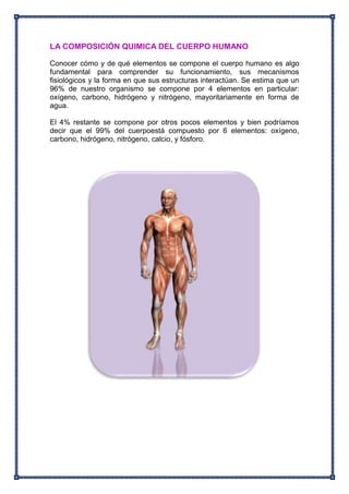 La composicion quimica del cuerpo humano | DOCX