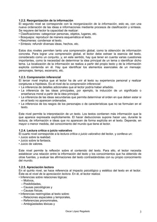 La Comprensión Lectora