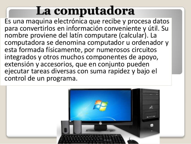 El Gran Mundo Del Conocimiento La Computadora Y Sus Partes | Images and