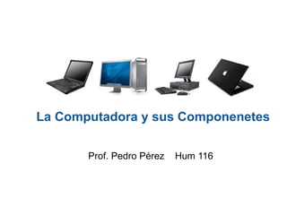 La Computadora y sus Componenetes Prof. Pedro P érez  Hum 116 