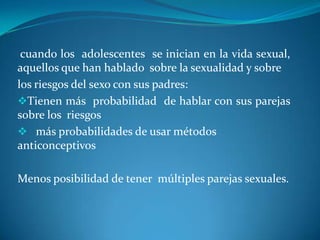  HABLAR SOBRE LA EDUCACIÓN SEXUAL