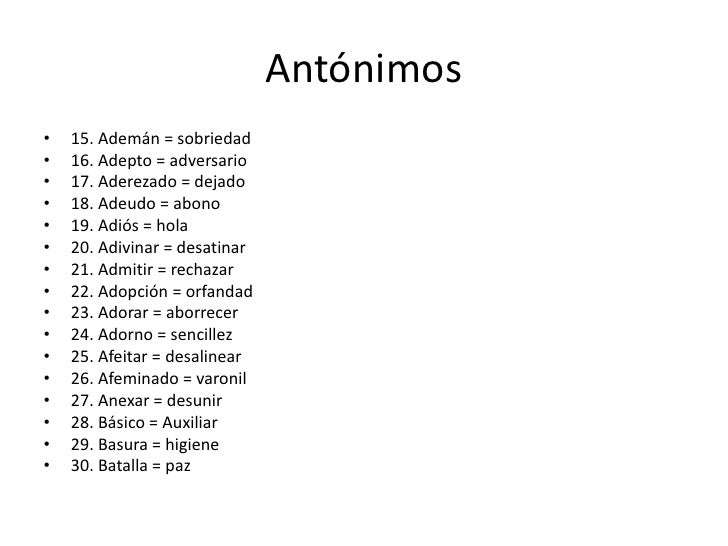 Antonimo De Batalla