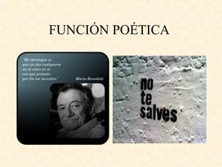 FUNCIÓN POÉTICA

 
