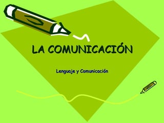 LA COMUNICACIÓN Lenguaje y Comunicación 