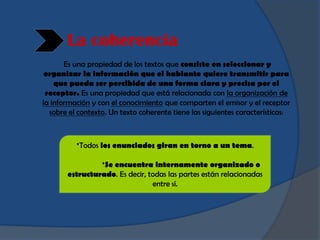 *Presenta una progresión temática que
 puede presentarse de diversas formas, teniendo en
cuenta que el tema es la informac...