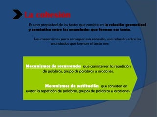 Elipsis que consiste en suprimir lo que se sobreentiende.

       Marcadores textuales             que ayudan al receptor ...