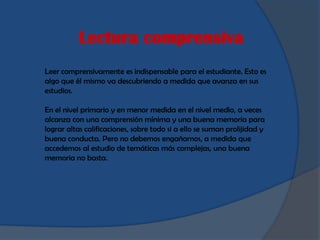 Lectura literal
         Ejemplo

Si yo digo tráeme el caramelo grande quienes me interpretaron literalmente
me tendrían q...