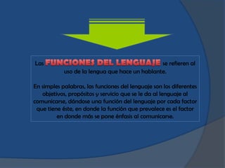 Las                                             se refieren al
            uso de la lengua que hace un hablante.

En simp...