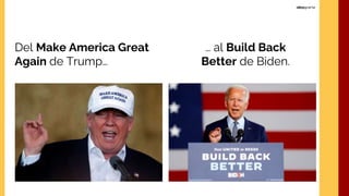 Del Make America Great
Again de Trump…
… al Build Back
Better de Biden.
 