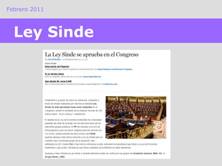Febrero 2011 Ley Sinde 