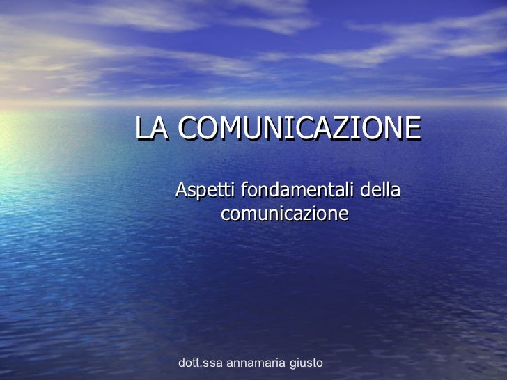 La Comunicazione