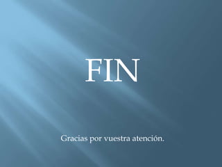 FIN
Gracias por vuestra atención.
 