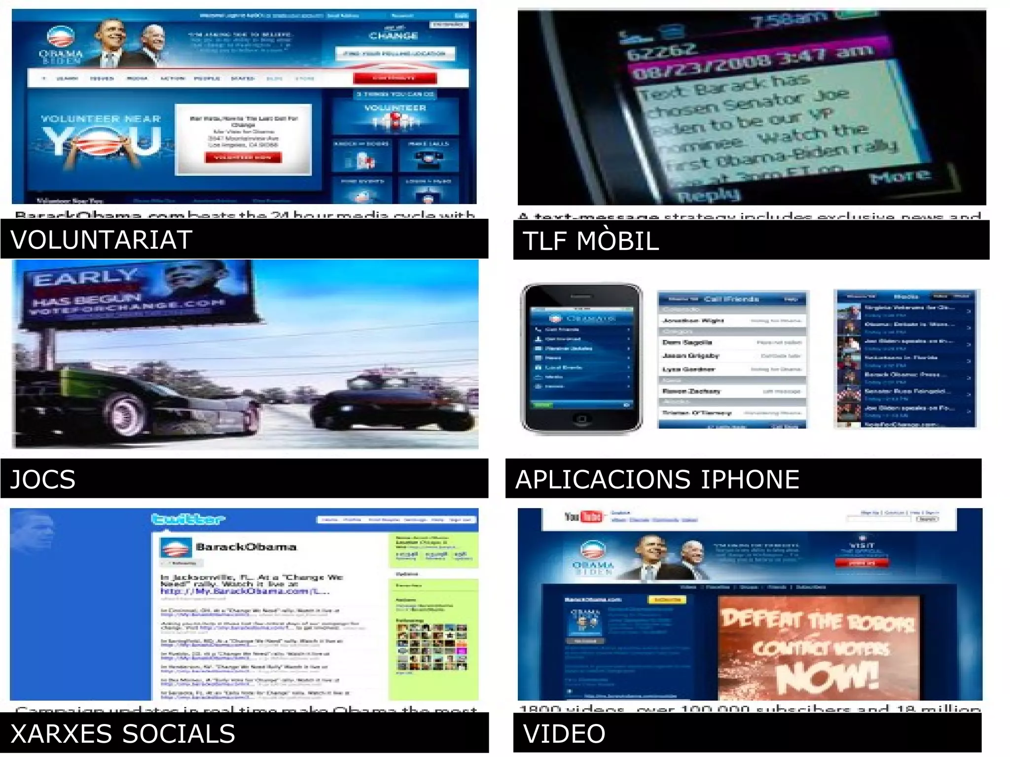 VOLUNTARIAT TLF MÒBIL JOCS APLICACIONS IPHONE XARXES SOCIALS VIDEO 