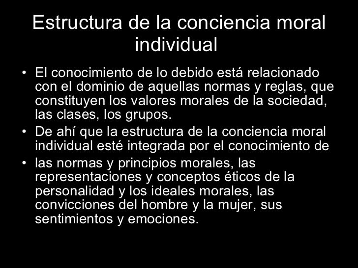 La Conciencia Moral Y La Individual