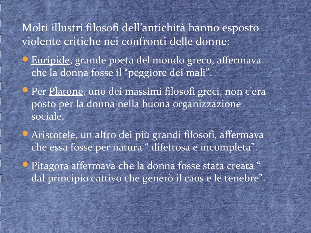 La condizione della donna
