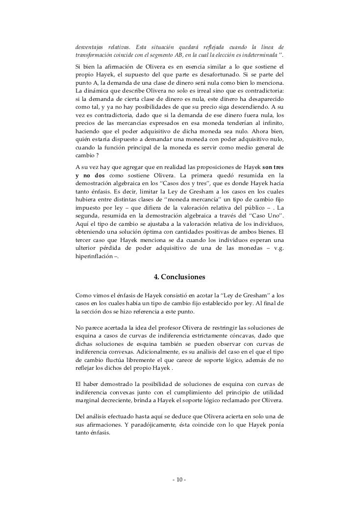 La confusión sobre la ley de gresham