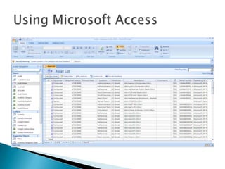 Using Microsoft Access