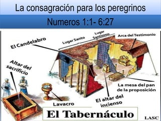 La consagración para los peregrinos
Numeros 1:1- 6:27
 
