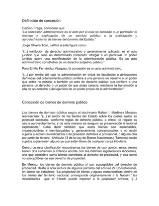 Concesion La consecion administrativa | DOC