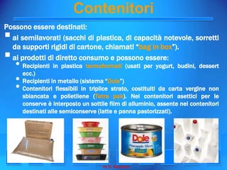 La Conservazione  Degli Alimenti Prima Parte