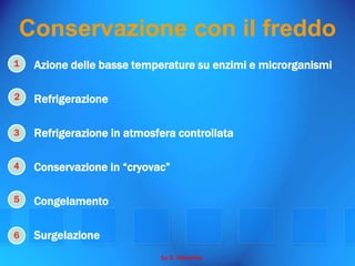 La Conservazione Degli Alimenti Seconda Parte