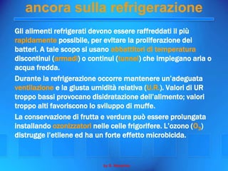 La Conservazione Degli Alimenti Seconda Parte