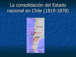 La consolidación del Estado nacional en Chile  (1819-1878) 
