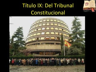 Título IX: Del Tribunal Constitucional 