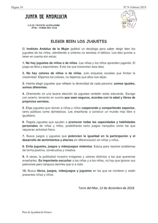 Página 39 Nº 9- Febrero 2019
 