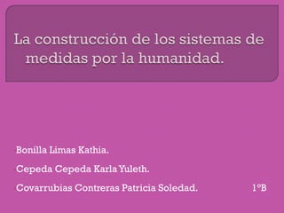 •Bonilla   Limas Kathia.
•Cepeda     Cepeda Karla Yuleth.
•Covarrubias    Contreras Patricia Soledad.   1°B
 