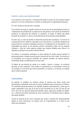 La consulta astrológica claudia rizzi | PDF