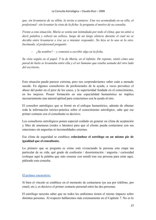 La consulta astrológica claudia rizzi | PDF