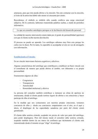 La consulta astrológica claudia rizzi | PDF