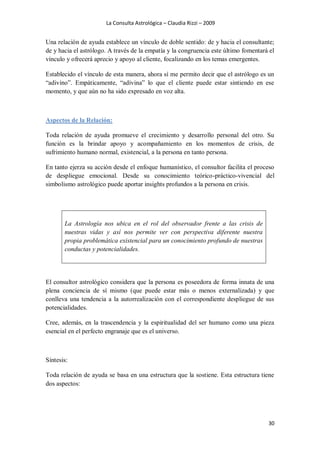 La consulta astrológica claudia rizzi | PDF