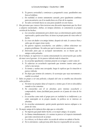 La consulta astrológica claudia rizzi | PDF