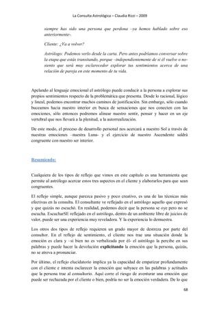 La consulta astrológica claudia rizzi | PDF